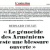 Бельгийский журнал «Le Vif» опубликовал интервью на тему Геноцида армян