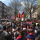 Армяне Бельгии провели акцию протеста перед посольством Азербайджана
