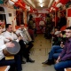 «Праздничный вагон» в ереванском метро к 8 марта