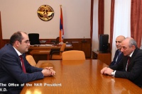 Президент НКР обсудил вопросы сотрудничества с министром спорта АрменииПрезидент НКР обсудил вопросы сотрудничества с министром спорта Армении